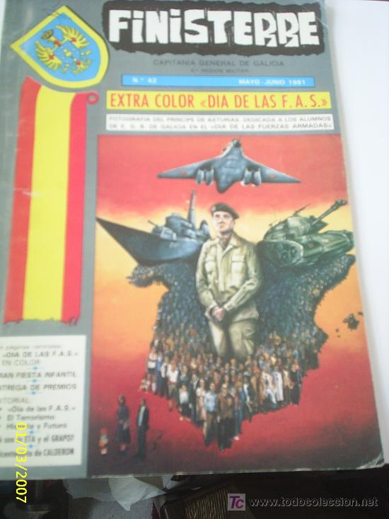Military Antiques: Revista Finisterre, Capitania General de Galicia, Mayo-Junio 1981