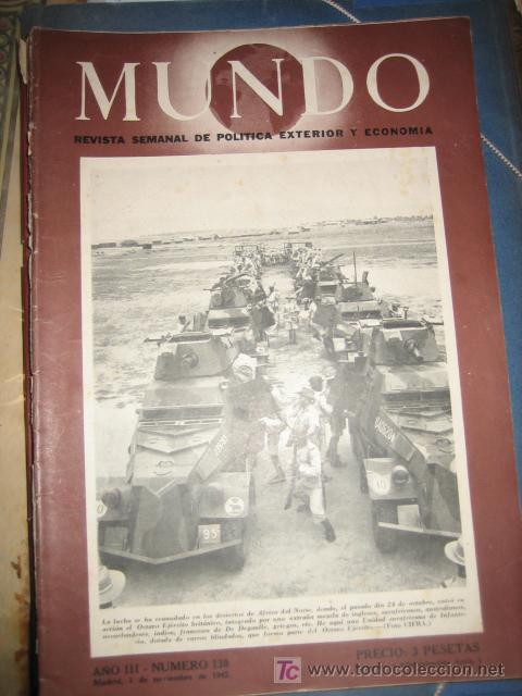 Militaria: Revista MUNDO a&ntilde;o 1942, n&ordm; 130