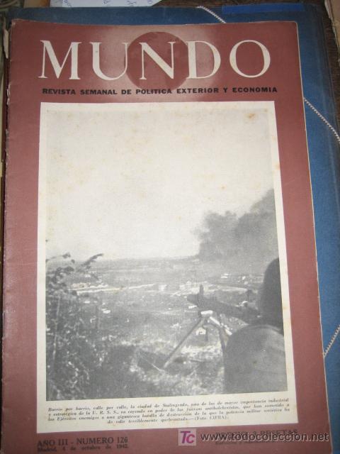 Military Antiques: Revista MUNDO a&ntilde;o 1942, n&ordm; 126