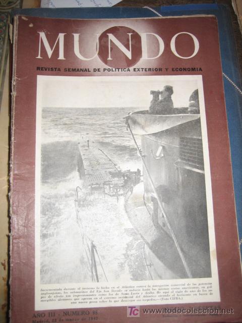 Military Antiques: Revista MUNDO a&ntilde;o 1942, n&ordm; 98