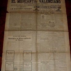 Militaria: ANTIGUO PERIODICO ZONA ROJA - EL MERCANTIL VALENCIANO - 26 DE OCTUBRE DE 1938, DIARIO REPUBLICANO DE