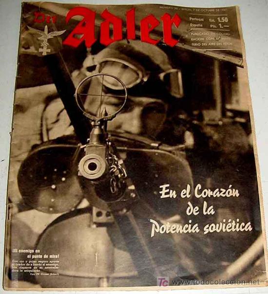 Military Antiques: ANTIGUA REVISTA ADLER - NUMERO 20 - BERLIN 7 DE OCTUBRE 1941 - II GUERRA MUNDIAL - MUCHAS FOTOGRAFIA