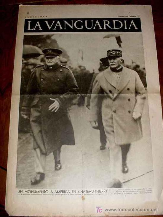 Military Antiques: LA VANGUARDIA - 4 PAG - 17 DE OCTUBRE DE 1937 - PLENA GUERRA CIVIL SPAIN  - LA LUCHA EN LOS FRENTES