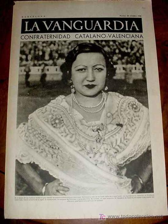 Military Antiques: LA VANGUARDIA - 4 PAG - 20 DE OCTUBRE DE 1937 - PLENA GUERRA CIVIL SPAIN  - CONFRATERNIDAD CATALON V