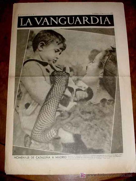 Militaria: LA VANGUARDIA - 4 PAG - 14 DE NOVIEMBRE DE 1937 - NOTAS DE GUERRA EN LOS FRENTES DEL CENTRO, ANIVERS