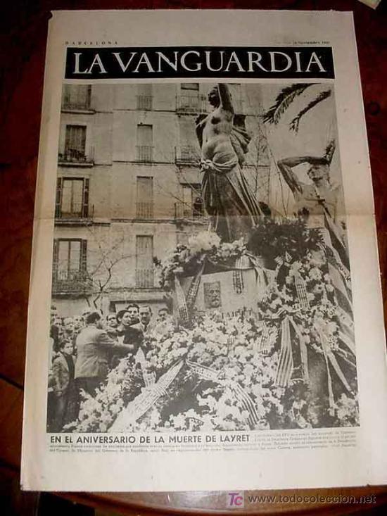 Military Antiques: LA VANGUARDIA - 4 PAG - 30 DE NOVIEMBRE DE 1937 - NOTAS DE LA GUERRA EN EL CENTRO - MUCHAS FOTOS - V