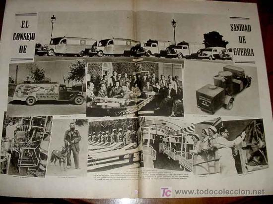 Military Antiques: LA VANGUARDIA - UN OBSEQUIO AL PRESIDENTE - 4 PAG - 9 DE JUNIO DE 1937 - SANIDAD DE GUERRA - PLENA