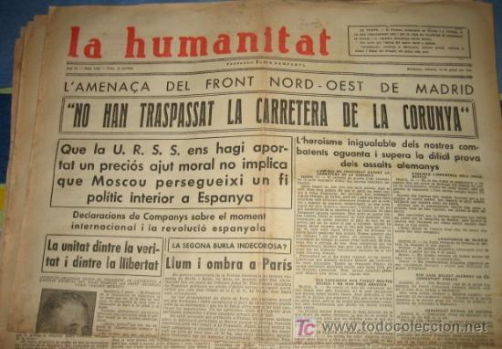 Militaria: La humanitat, 12 de gener del 37, L'amena&ccedil;a del front nord oest de Madrid