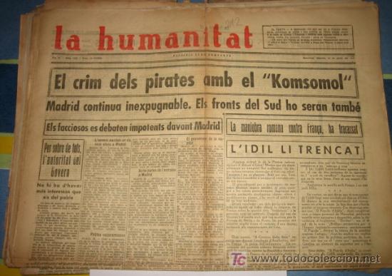 Military Antiques: La humanitat, 23 de gener del 37, El crim dels pirates amb el KOMSOMOL