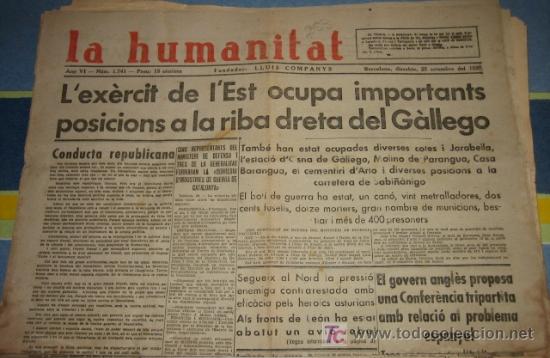 Military Antiques: La humanitat, 25 de setembre del 37, L'ex&egrave;rcit de l'Est ocupa importants posicions a...