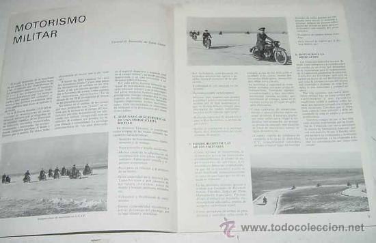 Military Antiques: ANTIGUO REVISTA DE LA ESCUELA DE AUTOMOVILISMO DEL EJERCITO - COCHE - MOTOS - BOLETIN INFORMATIVO N&ordm;
