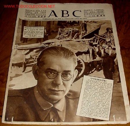 Military Antiques: ANTIGUO PERIODICO ABC DE 3 JUNIO 1939 - RECIEN ACABADA LA GUERRA CIVIL