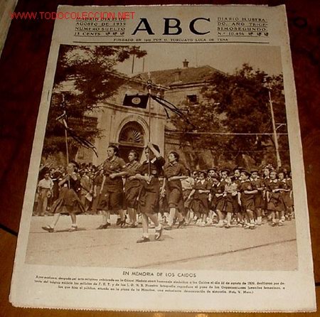Military Antiques: ANTIGUO PERIODICO ABC DE 23 AGOSTO 1939 - RECIEN ACABADA LA GUERRA CIVIL