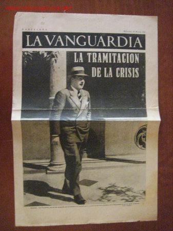 Militaria: Peri&oacute;dico La Vanguardia