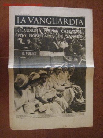 Military Antiques: Peri&oacute;dico La Vanguardia
