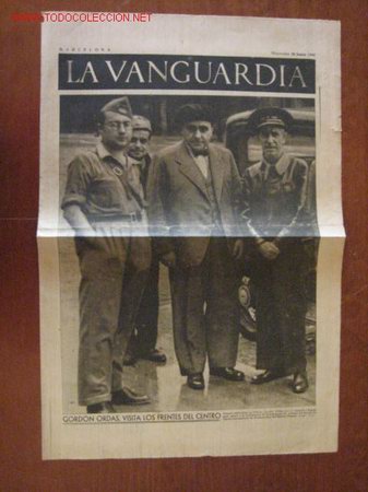 Militaria: Peri&oacute;dico La Vanguardia - Foto 1