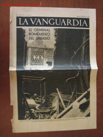 Militaria: Peri&oacute;dico La Vanguardia - Foto 1