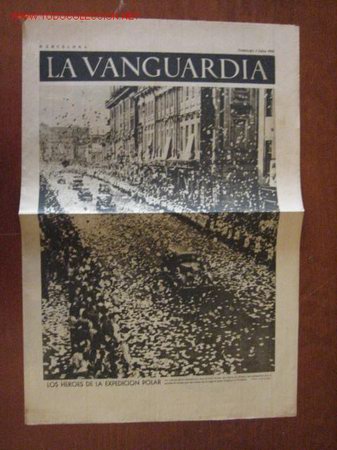 Militaria: Peri&oacute;dico La Vanguardia - Foto 1