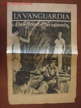 Militaria: Peri&oacute;dico La Vanguardia - Foto 1