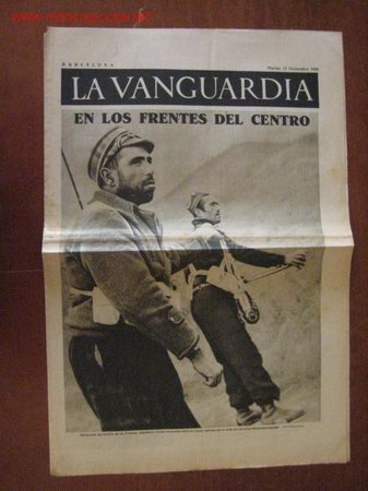 Militaria: Peri&oacute;dico La Vanguardia - Foto 1