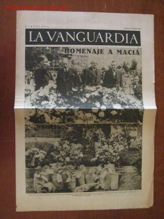 Militaria: Peri&oacute;dico La Vanguardia - Foto 1