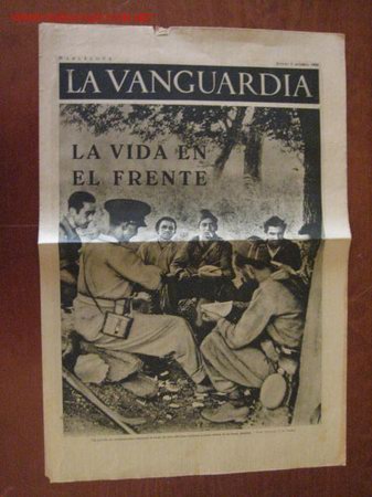 Militaria: Peri&oacute;dico La Vanguardia