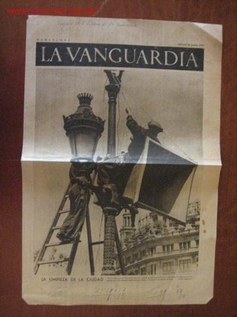 Militaria: Peri&oacute;dico La Vanguardia - Foto 1