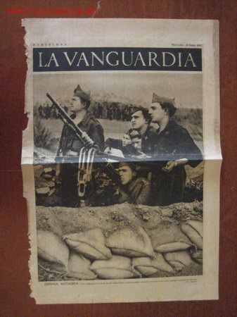 Militaria: Peri&oacute;dico La Vanguardia - Foto 1