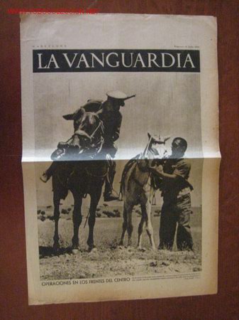 Militaria: Peri&oacute;dico La Vanguardia