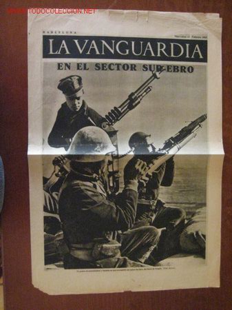 Militaria: Peri&oacute;dico La Vanguardia. Republica