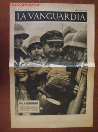 Militaria: Peri&oacute;dico La Vanguardia - Foto 1