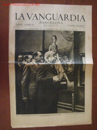 Militaria: Peri&oacute;dico La Vanguardia - Foto 1