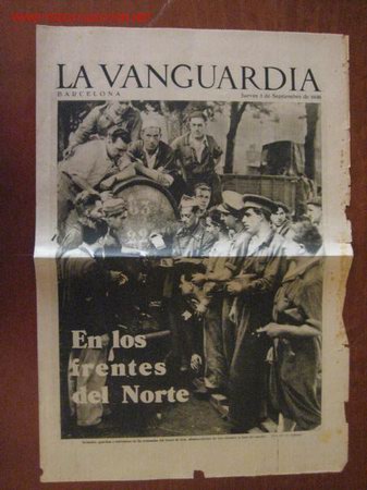 Militaria: Peri&oacute;dico La Vanguardia - Foto 1
