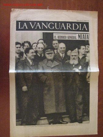 Militaria: Peri&oacute;dico La Vanguardia - Foto 1