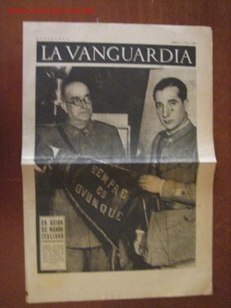 Militaria: Peri&oacute;dico La Vanguardia - Foto 1