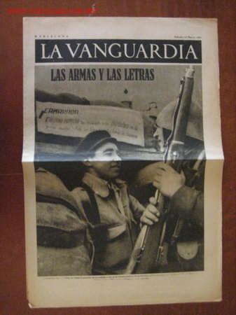 Militaria: Peri&oacute;dico La Vanguardia - Foto 1