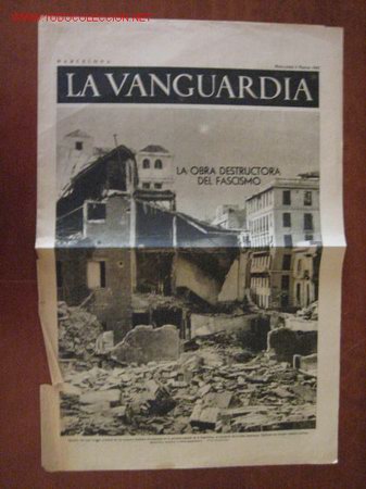 Militaria: Peri&oacute;dico La Vanguardia - Foto 1
