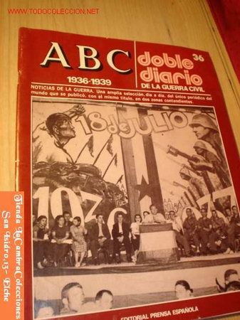 Militaria: REVISTA ABC- DOBLE DIARIO DE LA GUERRA CIVIL N&ordm; 36  -  18 DE JULIO