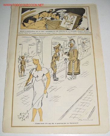 Militaria: ANTIGUA REVISTA MILITAR LA TAQUILLA - REVISTA ILUSTRADILLA DE LA VIDA Y MILAGROS DE LOS CADETES DE L