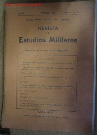 Militaria: Revista de estudios militares, editorial Naval