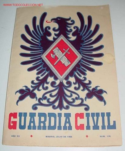 Militaria: ANTIGUA REVISTA OFICIAL DEL CUERPO DE LA GUARDIA CIVIL - CROMO ILUSTRADO EN LA PORTADA - JUNIO 1955
