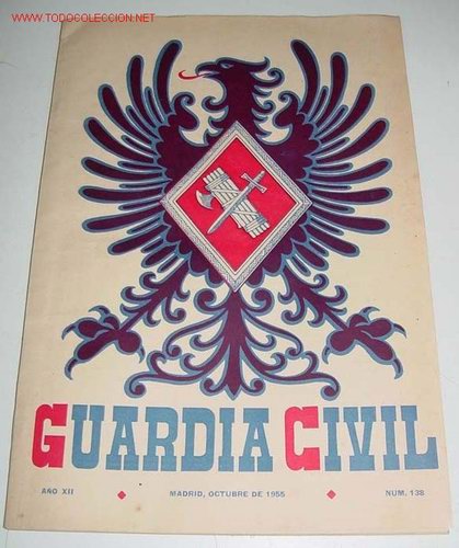 Militaria: ANTIGUA REVISTA OFICIAL DEL CUERPO DE LA GUARDIA CIVIL - CROMO ILUSTRADO EN LA PORTADA - OCTUBRE 195