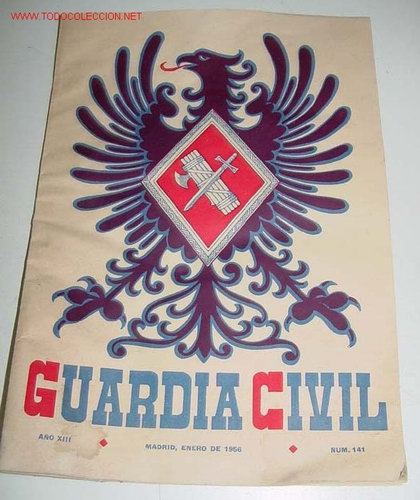 Militaria: ANTIGUA REVISTA OFICIAL DEL CUERPO DE LA GUARDIA CIVIL - CROMO ILUSTRADO EN LA PORTADA - ENERO 1956