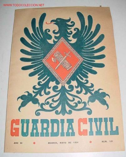 Militaria: ANTIGUA REVISTA OFICIAL DEL CUERPO DE LA GUARDIA CIVIL - CROMO ILUSTRADO EN LA PORTADA - MAYO 1954 -