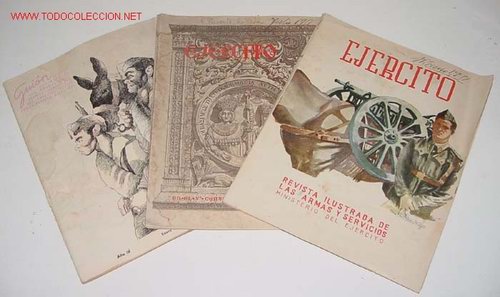 Militaria: ANTIGUO LOTE DE 3 REVISTAS GUION - N&ordm; 136 (MAYO 1951) - N&ordm; 138 (JULIO 1951) - N&ordm; 92 (ENERO 1950 ) -