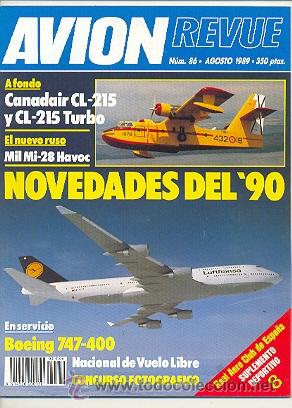 Military Antiques: avirev-86. Revista Avi&oacute;n Revue n&ordm; 86. agosto 1989