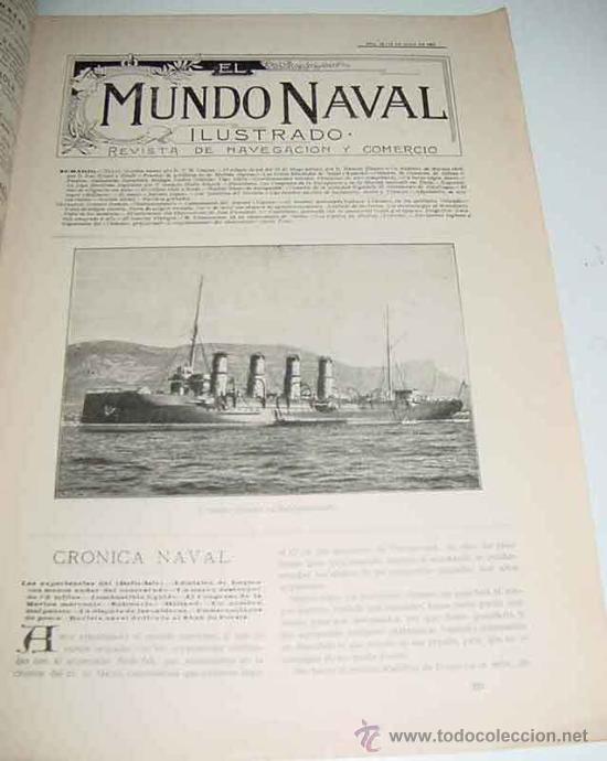 Militaria: REVISTA EL MUNDO NAVAL ILUSTRADO (MADRID, 10 DE JUNIO 1900) - EJEMPLAR N&uacute;MERO 15 SEGUNDA EPOCA, DE L