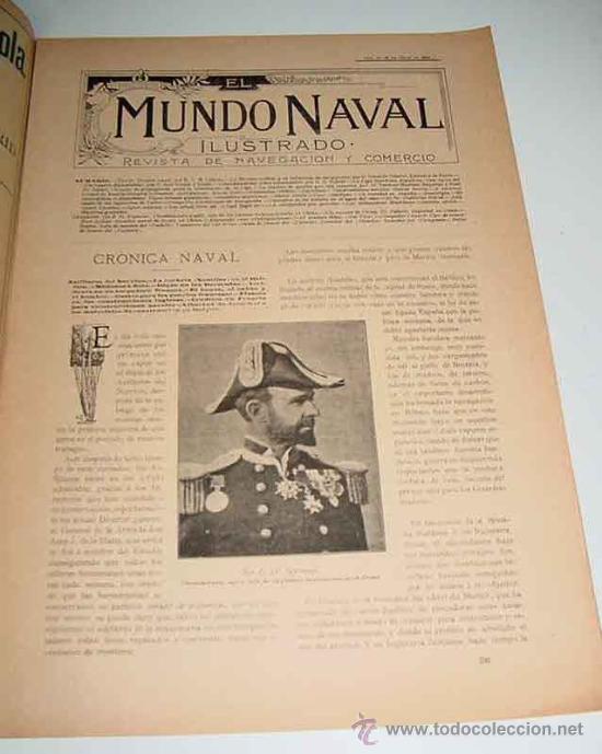 Military Antiques: REVISTA EL MUNDO NAVAL ILUSTRADO (MADRID, 20 DE JULIO 1900) - EJEMPLAR N&uacute;MERO 19 SEGUNDA EPOCA, DE L