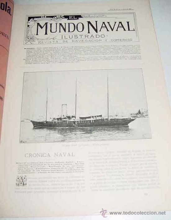 Militaria: REVISTA EL MUNDO NAVAL ILUSTRADO (MADRID, 20 DE AGOSTO 1900) - EJEMPLAR N&uacute;MERO 22 SEGUNDA EPOCA, DE