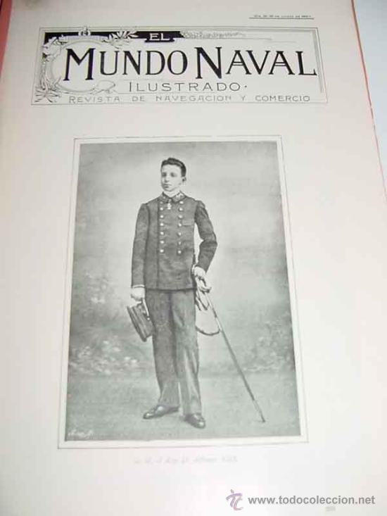 Militaria: REVISTA EL MUNDO NAVAL ILUSTRADO (MADRID, 30 DE AGOSTO 1900) - EJEMPLAR N&uacute;MERO 23 SEGUNDA EPOCA, DE